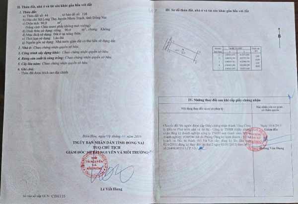 Dự án Hud - Đất nền sổ sẵn Nhơn Trạch