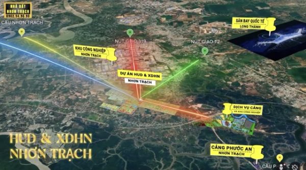 VỊ trí dự án Hud Nhơn Trạch