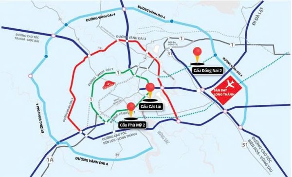 Các dự án cầu đường kết nối TP.HCM - Đồng Nai