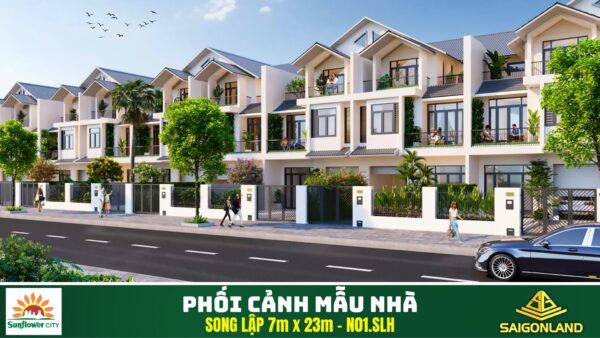Mẫu nhà Song lập Sunflower City Nhơn Trạch - ( N7d1-1)