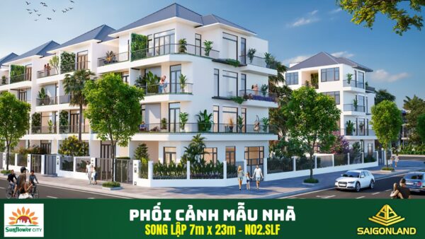 Mẫu nhà Song lập Sunflower City Nhơn Trạch - ( N7c1-1)