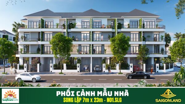 Mẫu nhà Song lập Sunflower City Nhơn Trạch - ( N7a-3)