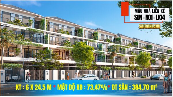 Mẫu Nhà Liên Kế Sunflower City Nhơn Trạch