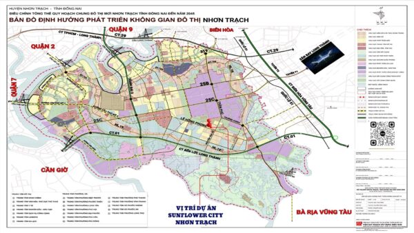Vị trí dự án Sunflower Nhơn Trạch